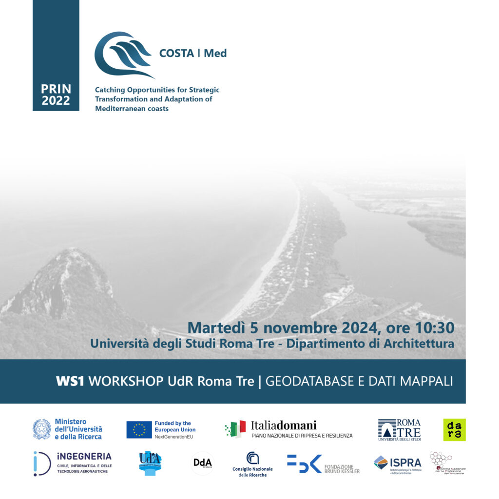 WS 1 WORKSHOP UdR Roma Tre | Geodatabase e dati mappali