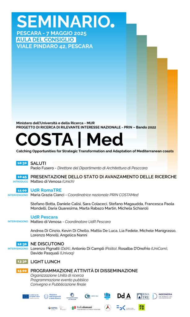 WS4 | WORKSHOP di allineamento e avanzamento dei lavori fra le Unità di Ricerca di Roma Tre e Pescara