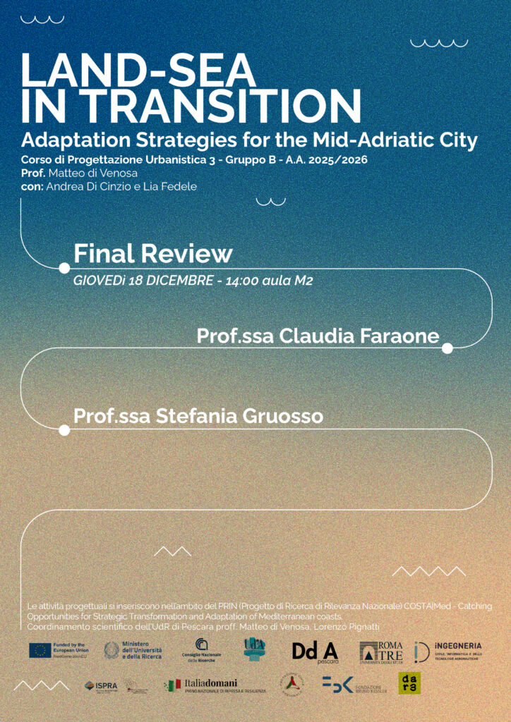 WORKSHOP UdR Pescara | LAND-SEA IN TRANSITION. Adaptation Strategies for the Mid-Adriatic City _ Final Review